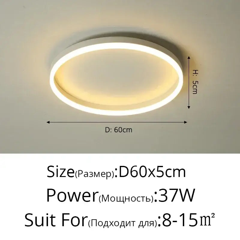 Black Circular LED Light