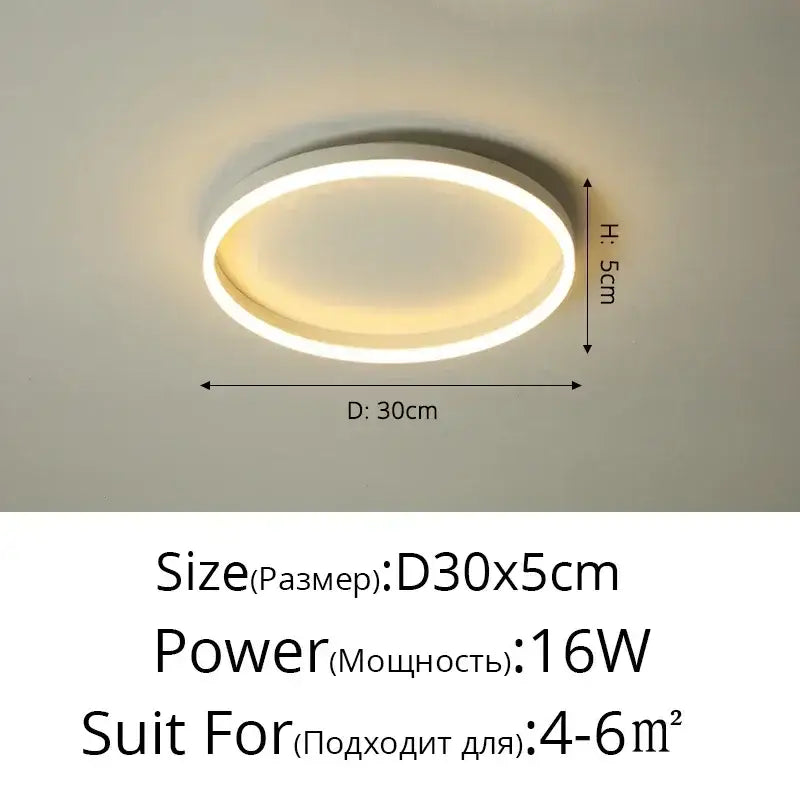 Black Circular LED Light