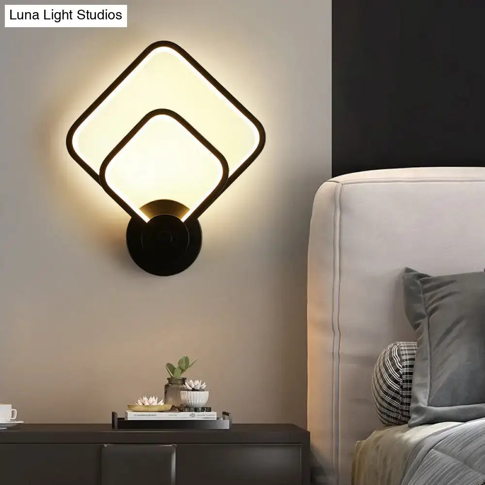 Black LED Wall Sconce