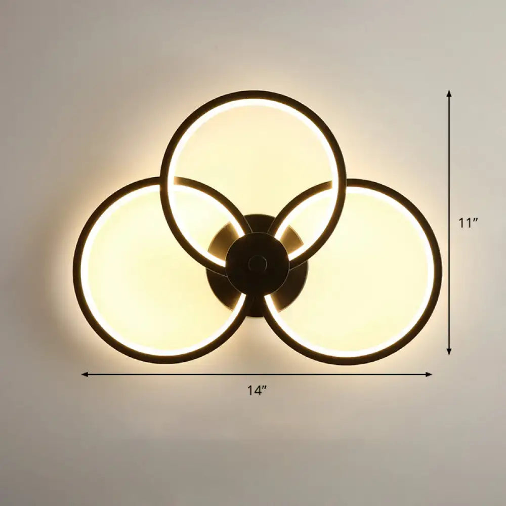 Black LED Wall Sconce