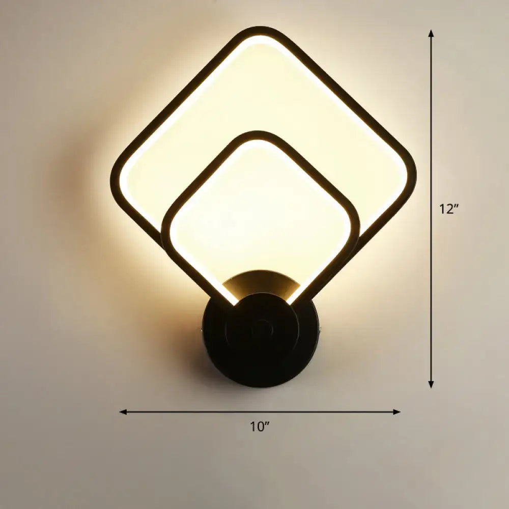 Black LED Wall Sconce