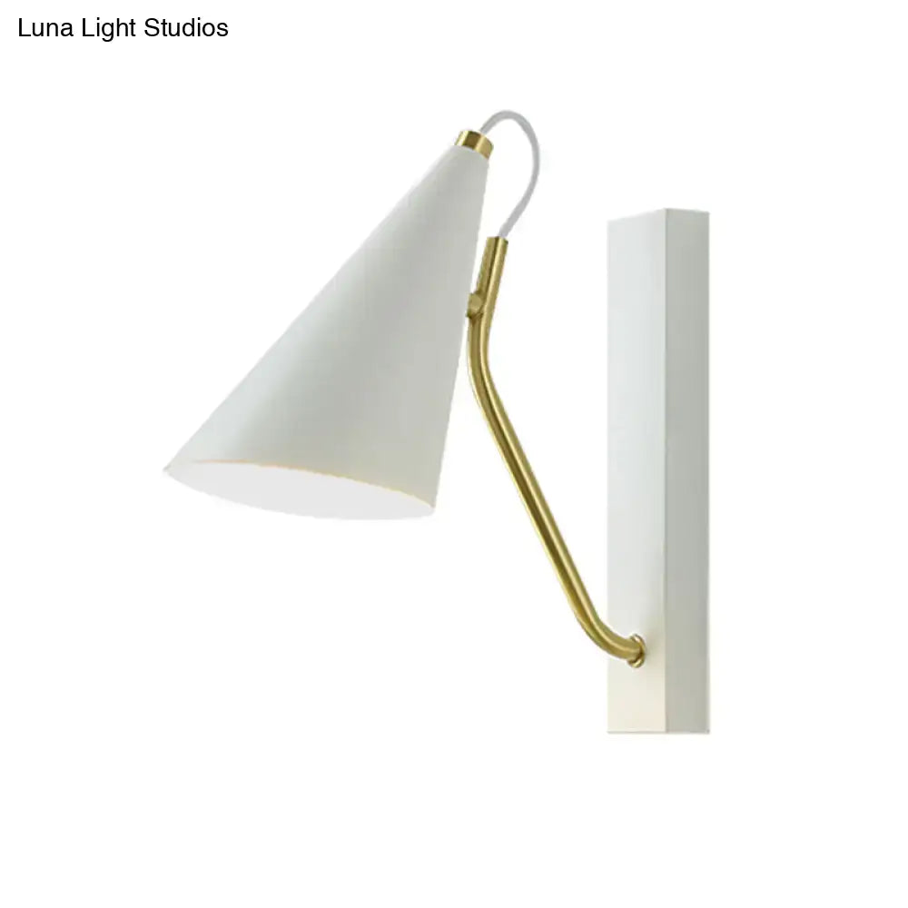 Black Cone Wall Sconce