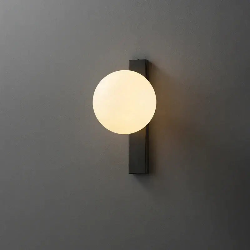 Black Copper Globe Sconce