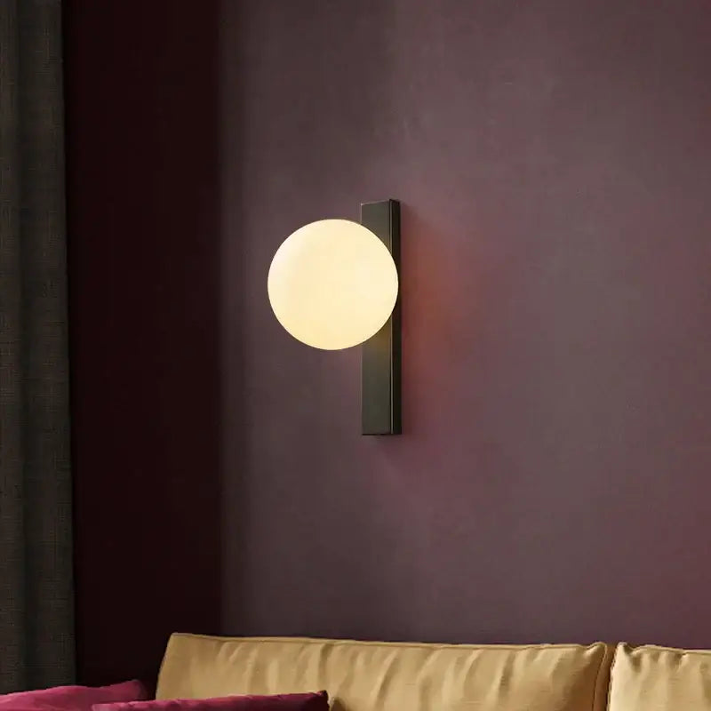 Black Copper Globe Sconce