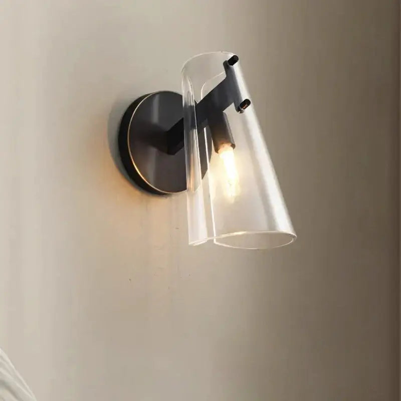 Black Copper Glass Sconce