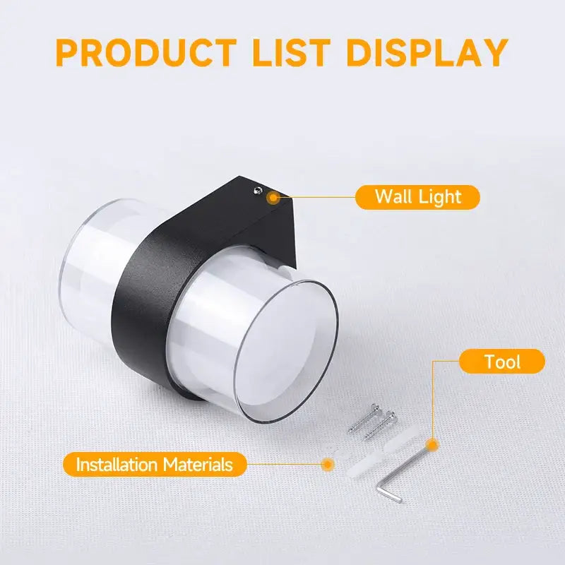 Black Outdoor Weather-Resistant LED Sconce