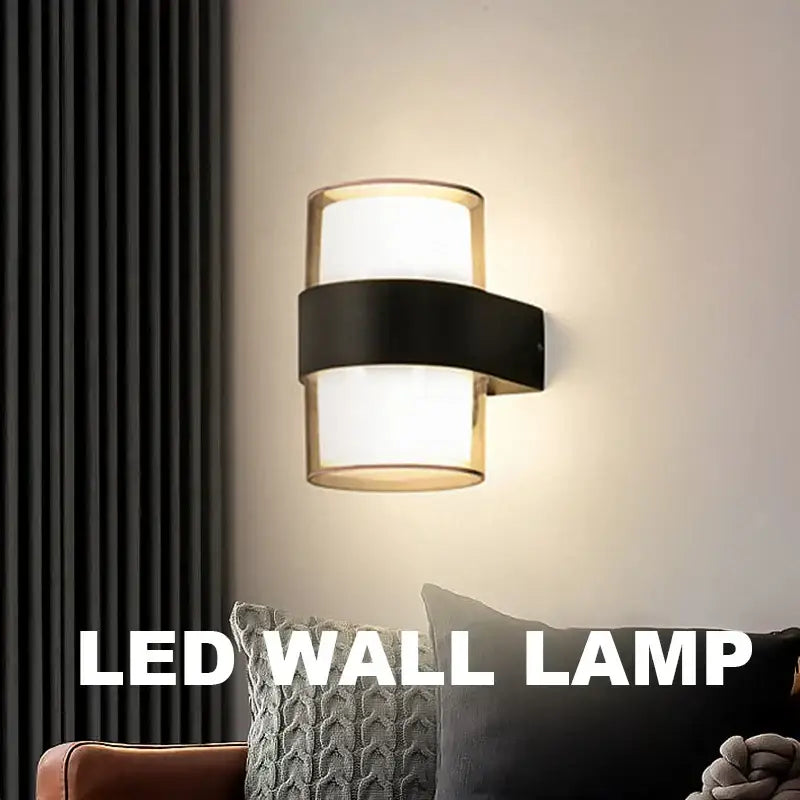 Black Outdoor Weather-Resistant LED Sconce