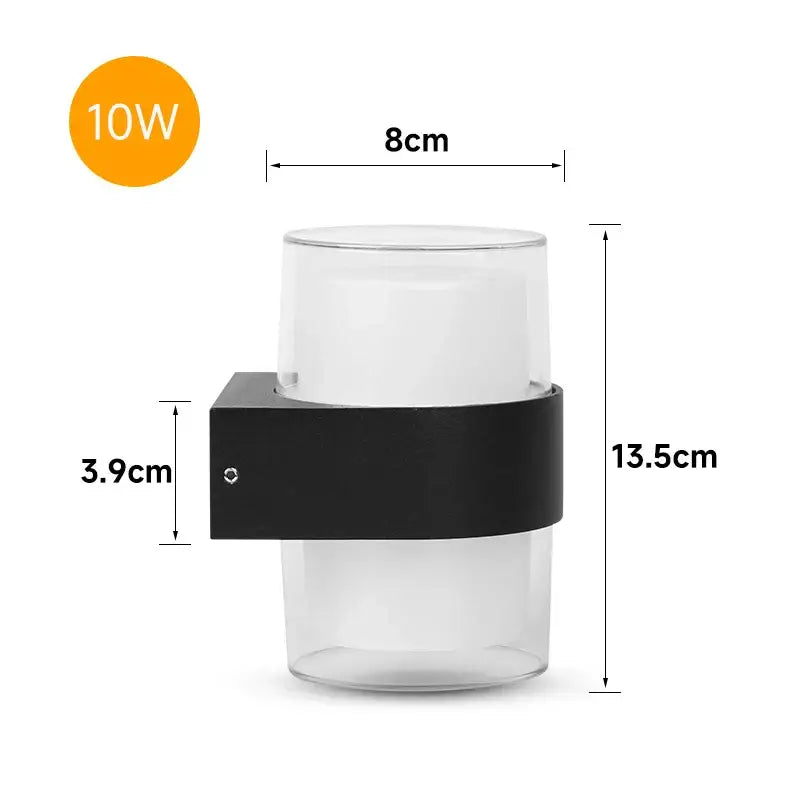 Black Outdoor Weather-Resistant LED Sconce