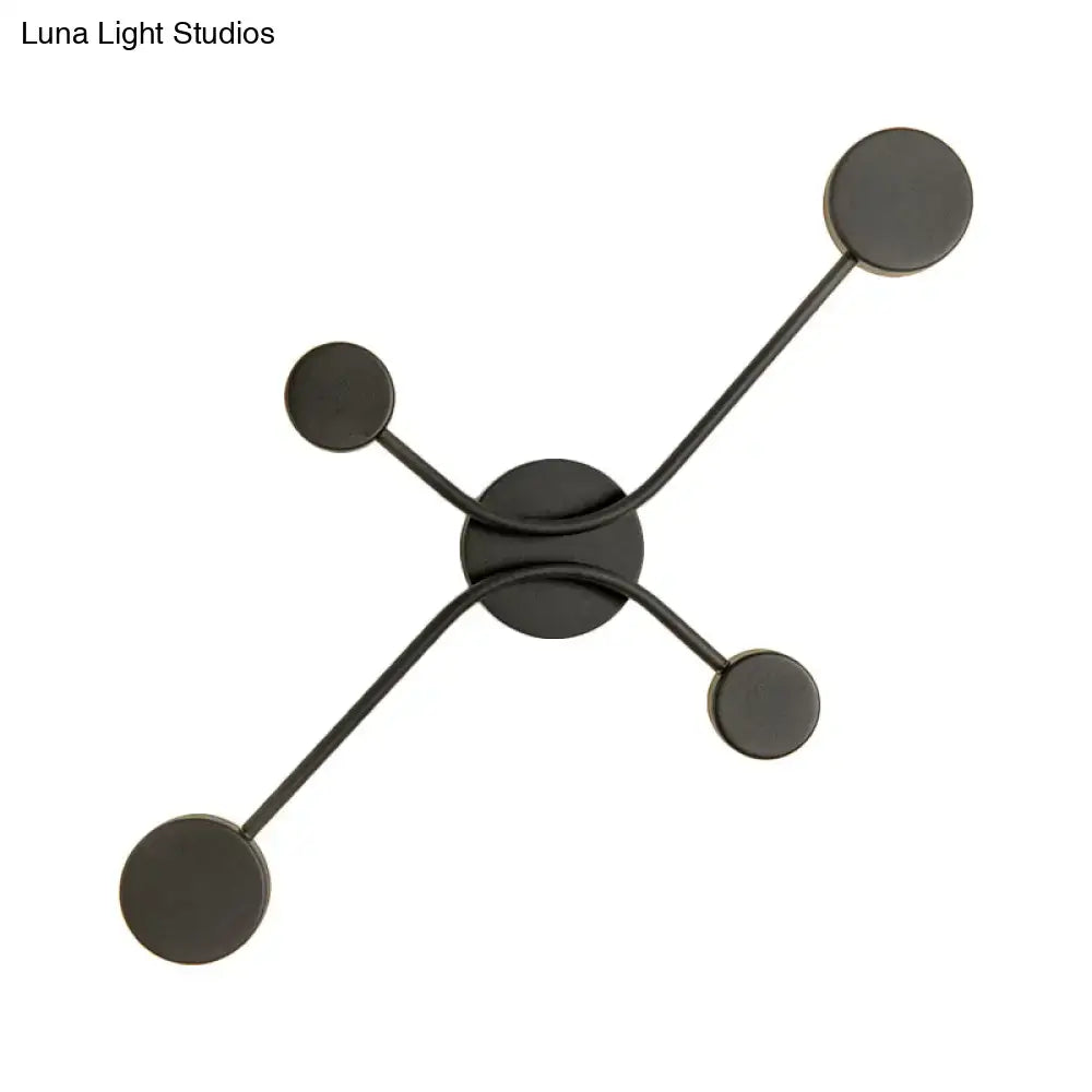 Black Cross LED Lamp