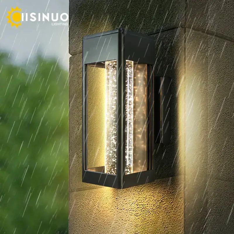 Black Crystal Bubble Wall Lamp
