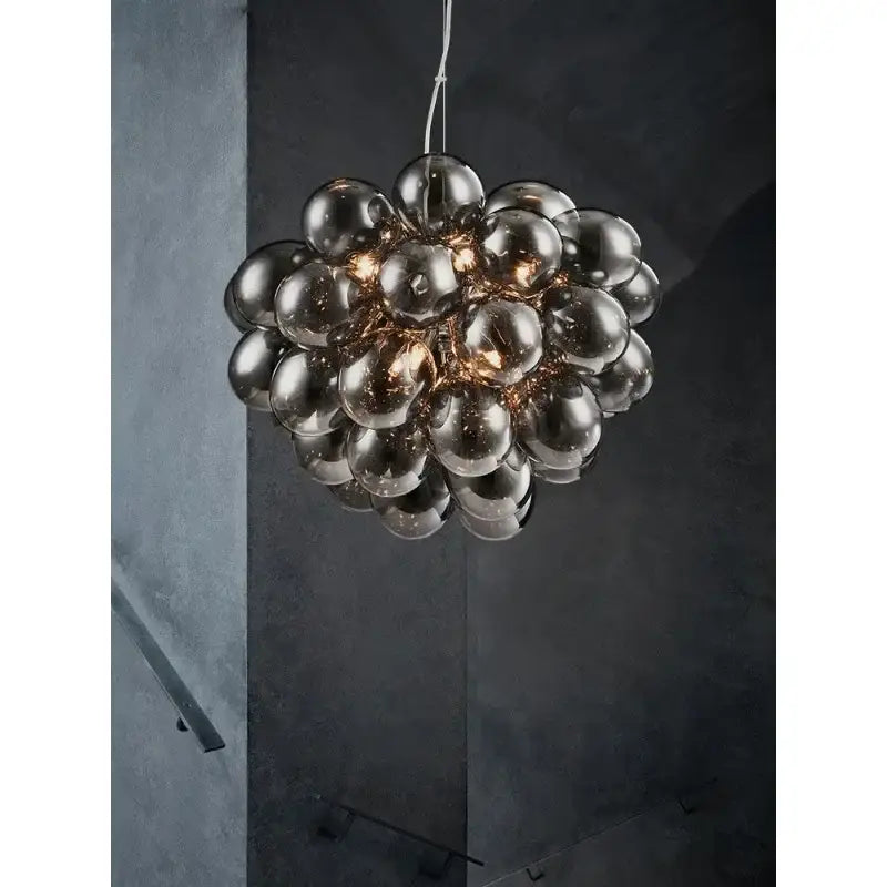 Black Crystal Grape Chandelier