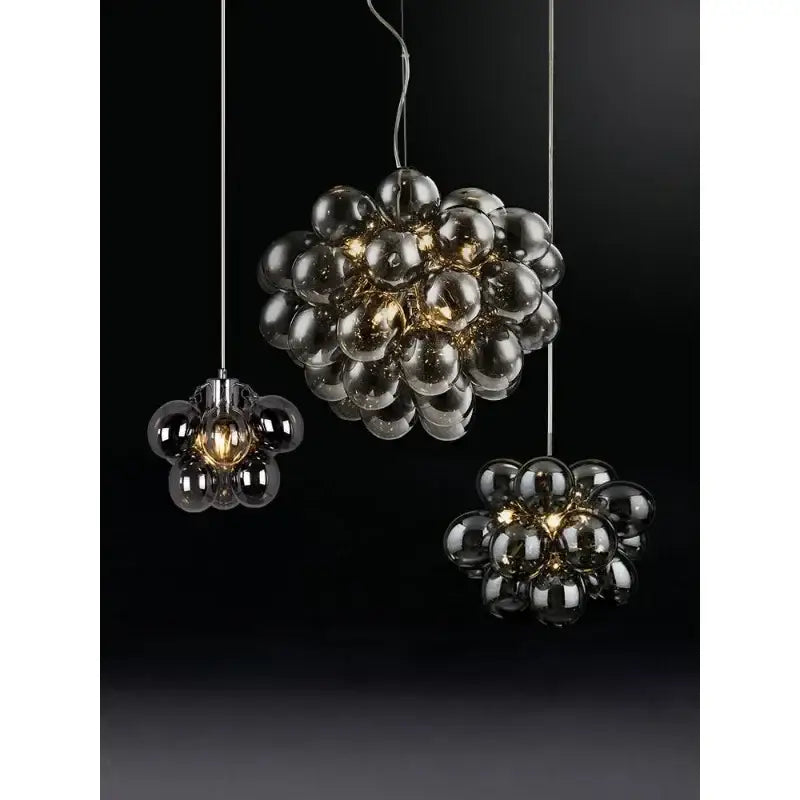 Black Crystal Grape Chandelier