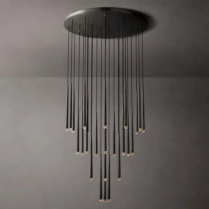 Black Crystal LED Pendant Light