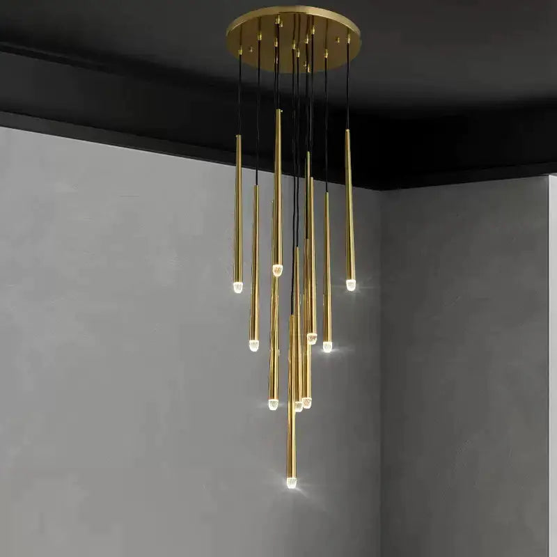 Black Crystal LED Pendant Light