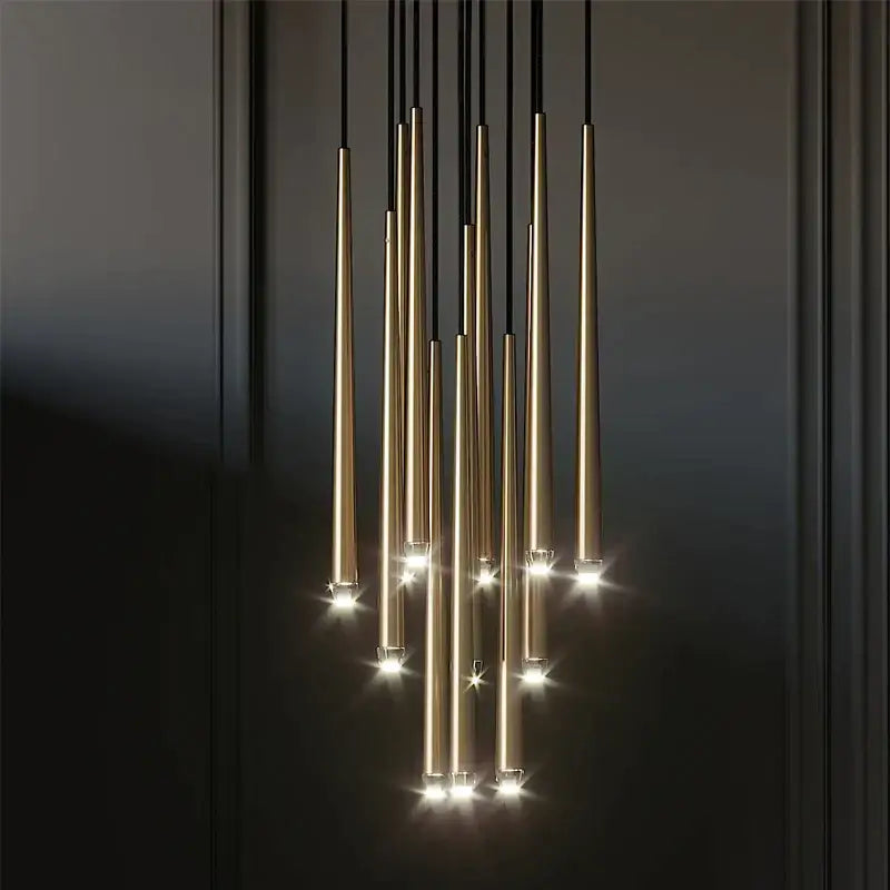 Black Crystal LED Pendant Light