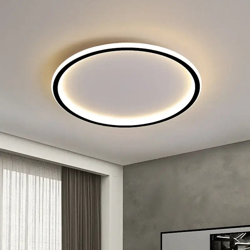 Black Ring Ceiling Light