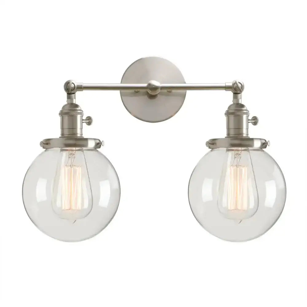Black Globe Wall Sconce With Antique Finish