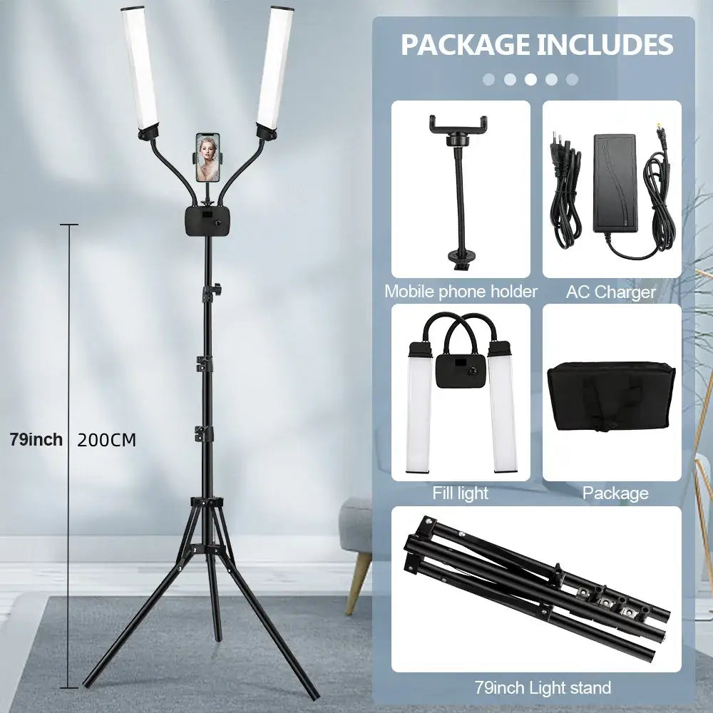 Black LED Beauty Floor Lamp