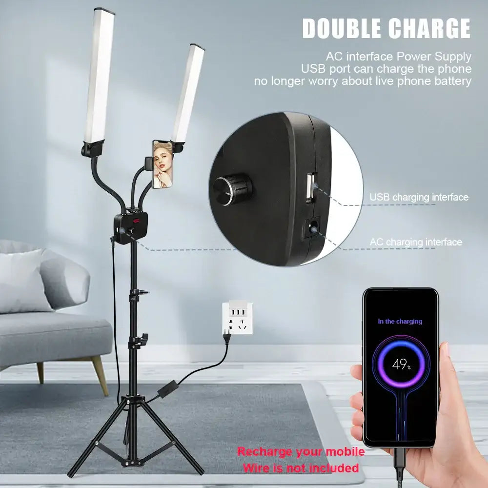 Black LED Beauty Floor Lamp