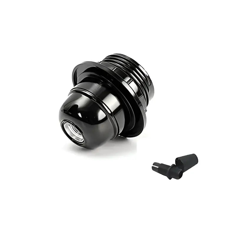 Black E27 Threaded Lamp Base