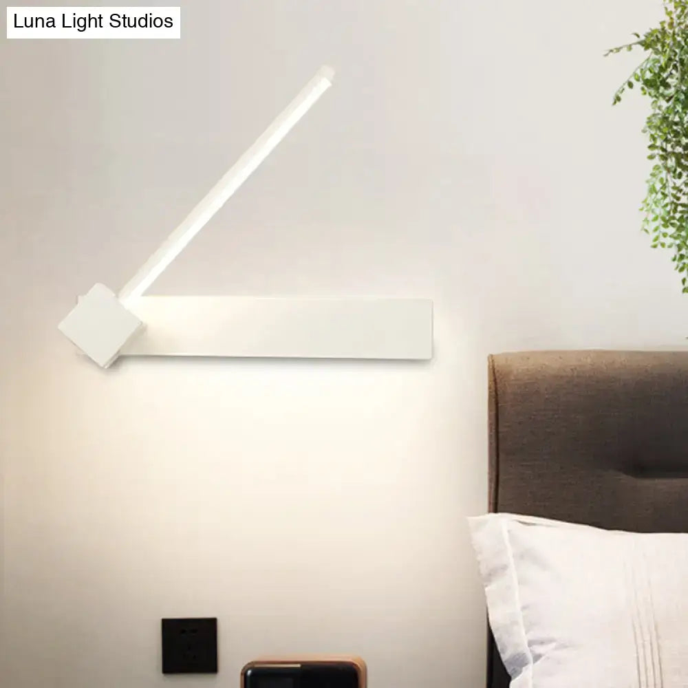 Black Rotatable LED Sconce