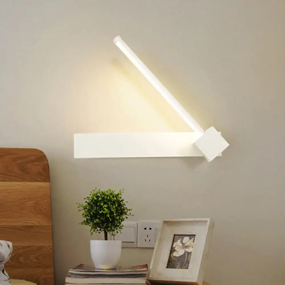 Black Rotatable LED Sconce