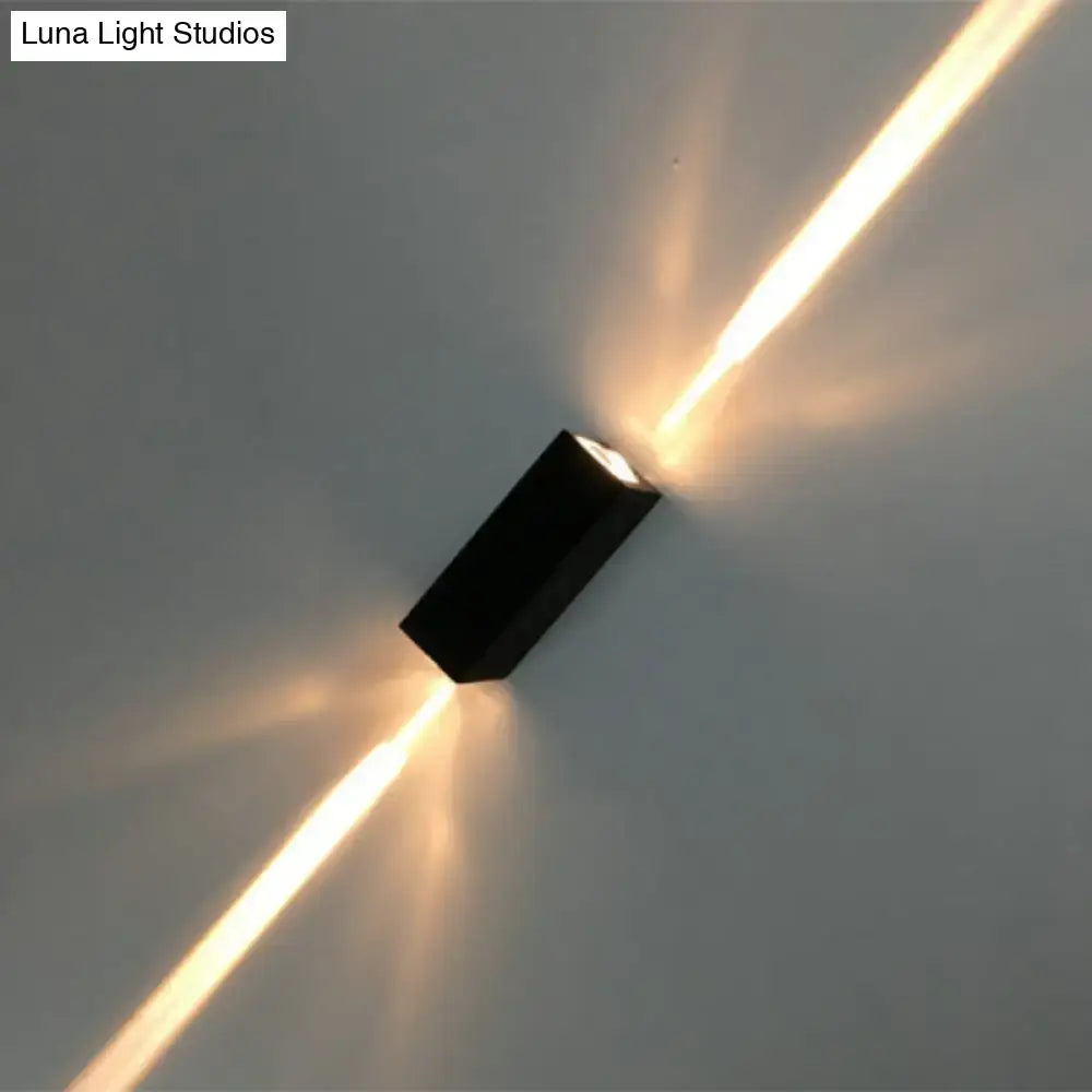Black Dual Beam Wall Lamp