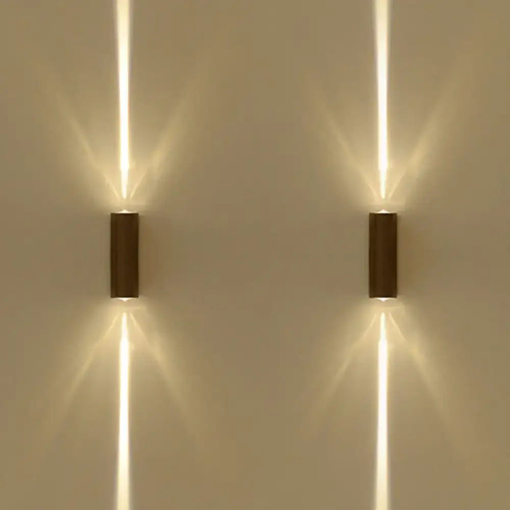 Black Dual Beam Wall Lamp