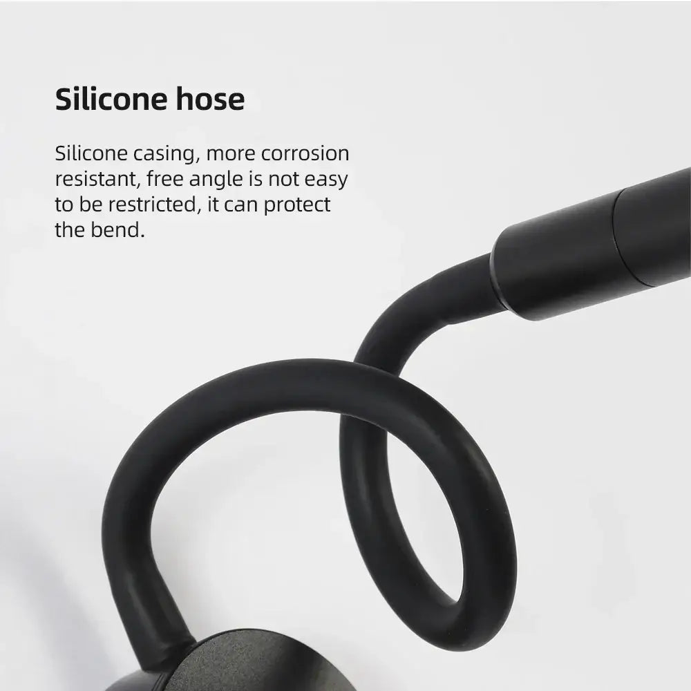 Black Gooseneck Wall Sconce for Reading Nook