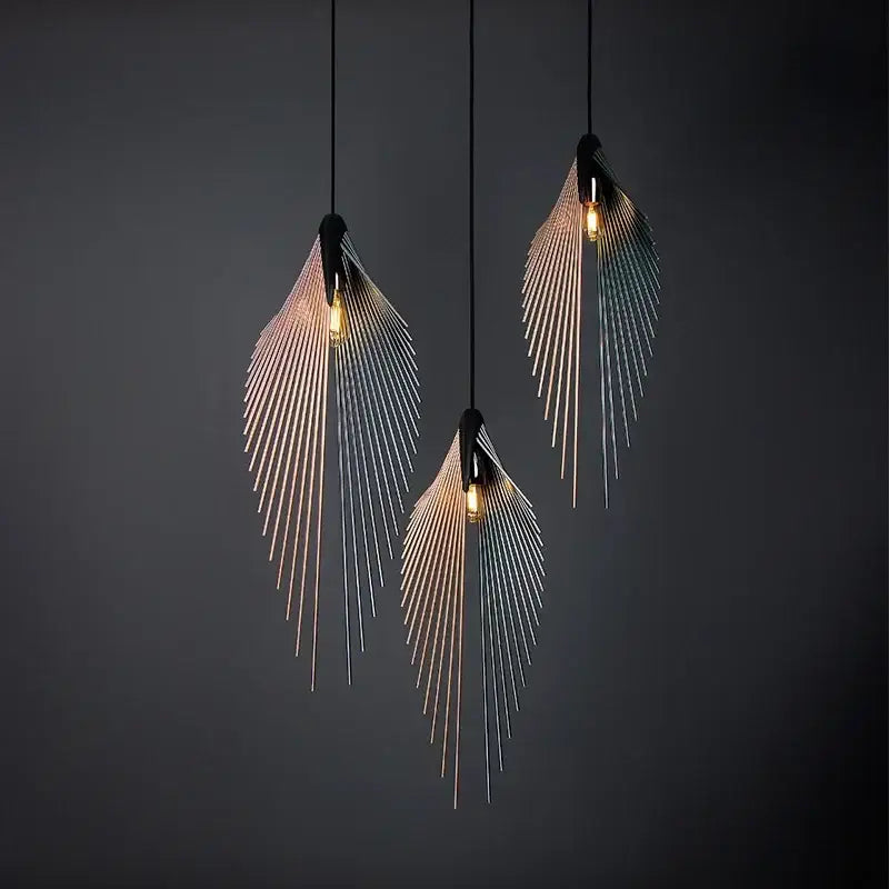 Black Wing Pendant Light
