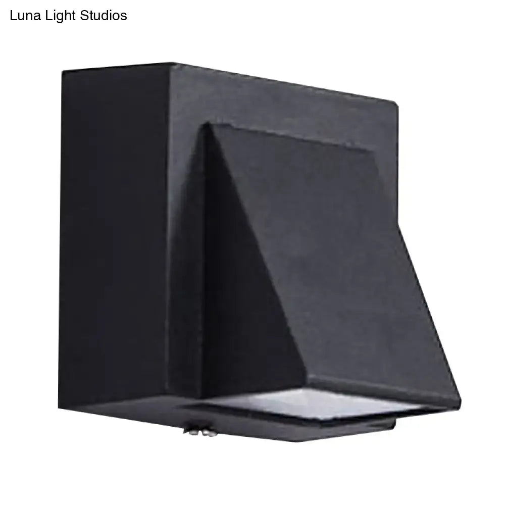 Black Outdoor Patio Two-Light Wall Sconce