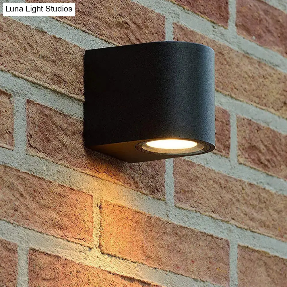 Black Outdoor Patio Two-Light Wall Sconce