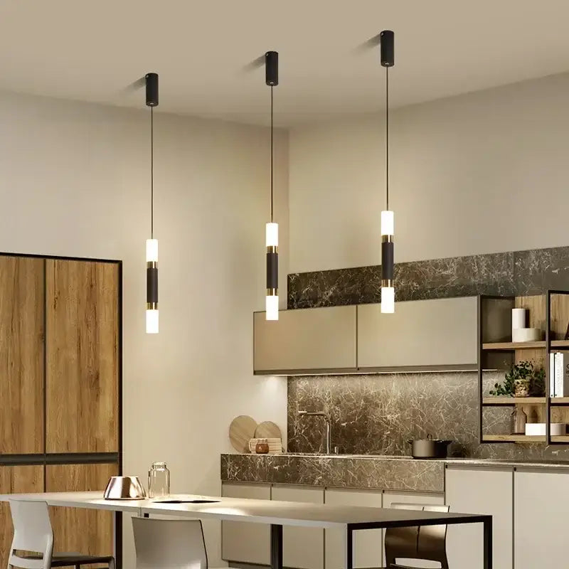 Black Geometric Living Room Pendant Light