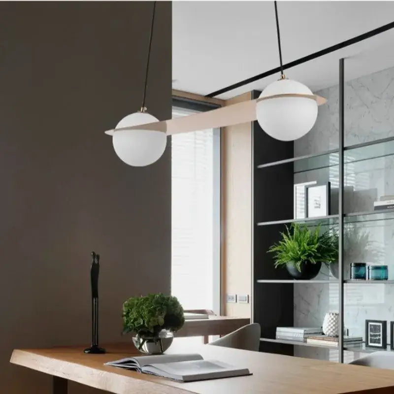 Black Geometric Glass Chandelier