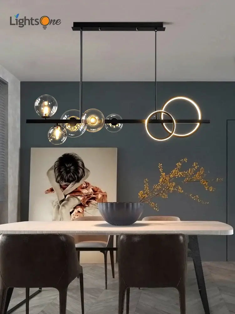 Smoky Gray Glass Chandelier
