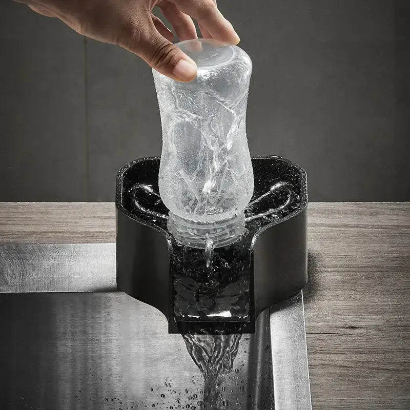 Black Glass Cup Rinser