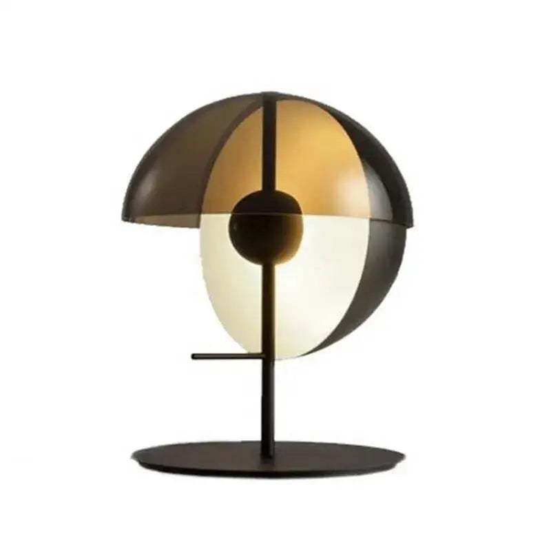 Black Glass Bedside Lamp