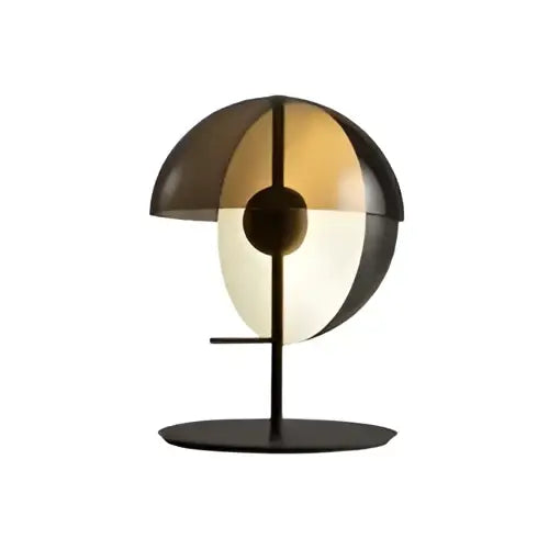 Black Glass Bedside Lamp