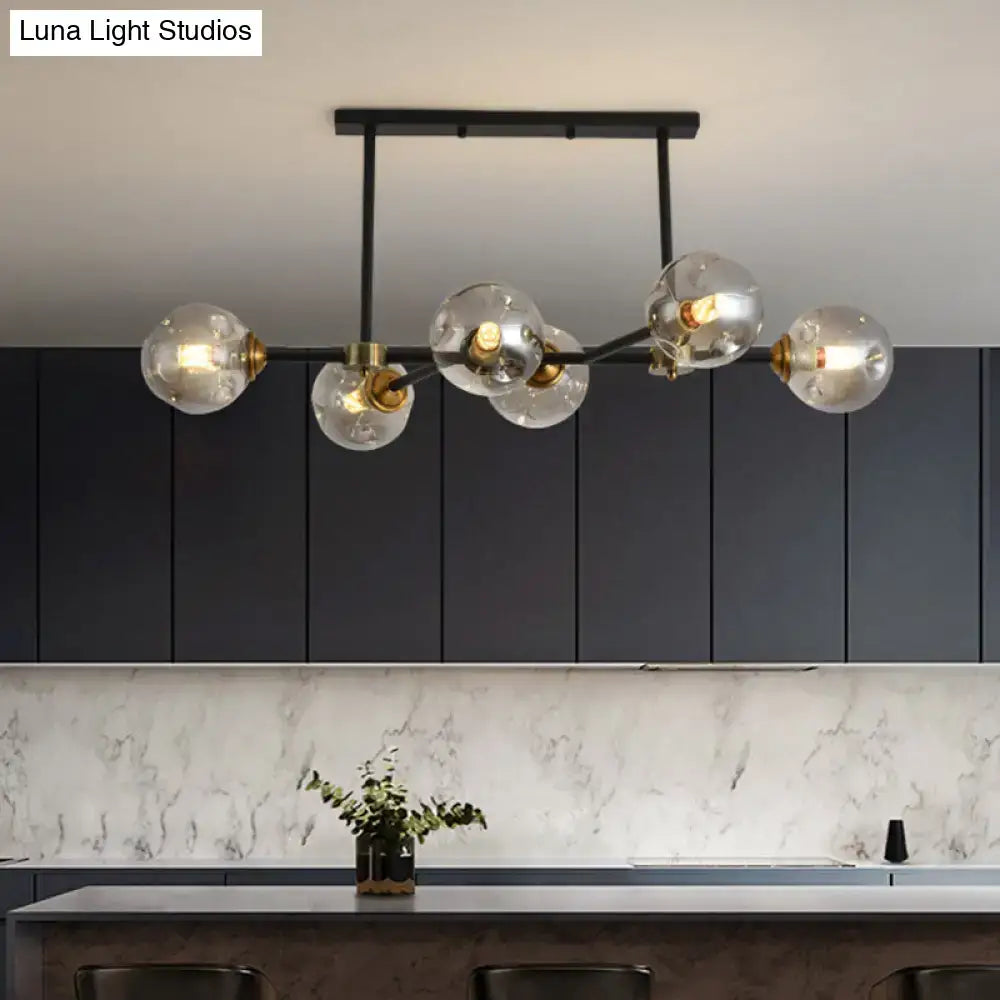 Black Glass Island Pendant