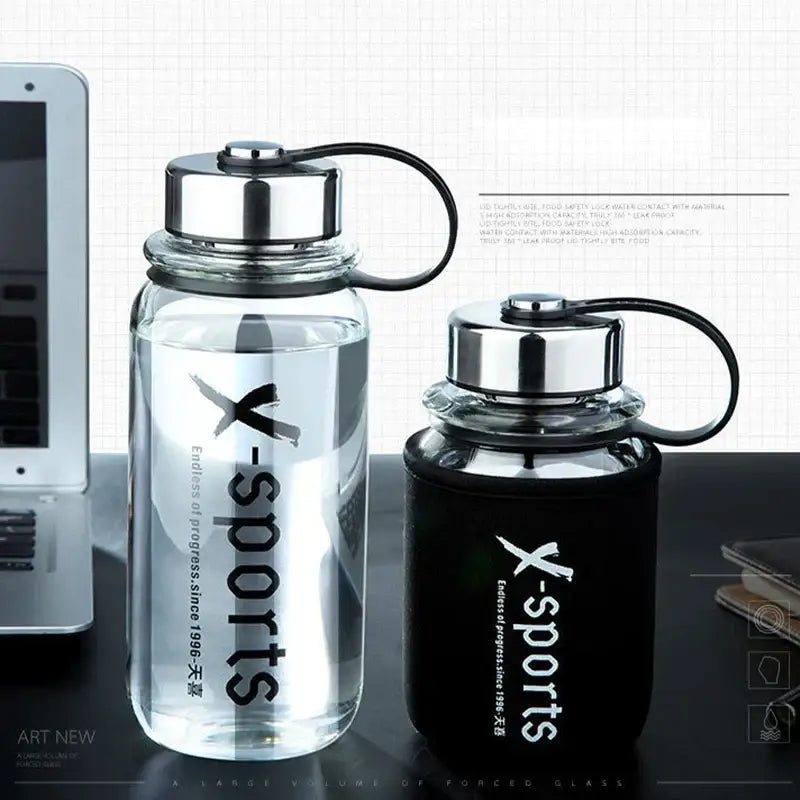 Black Glass Travel Tea Flask