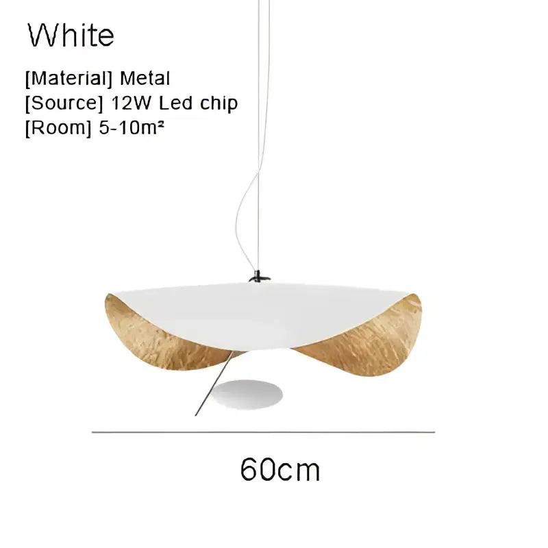 White Black Pendant Light