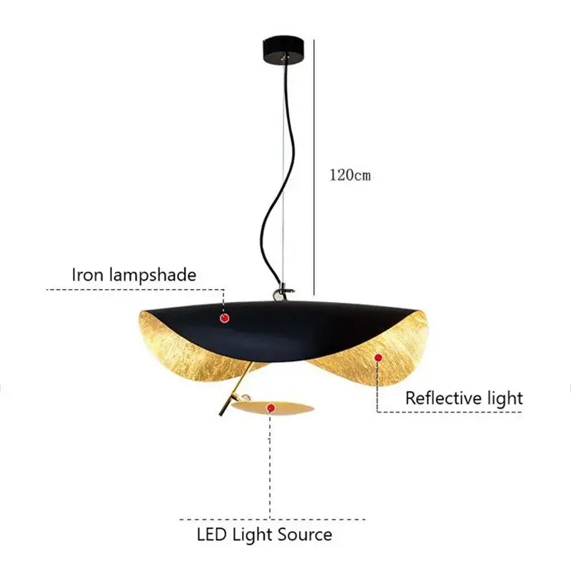 White Black Pendant Light