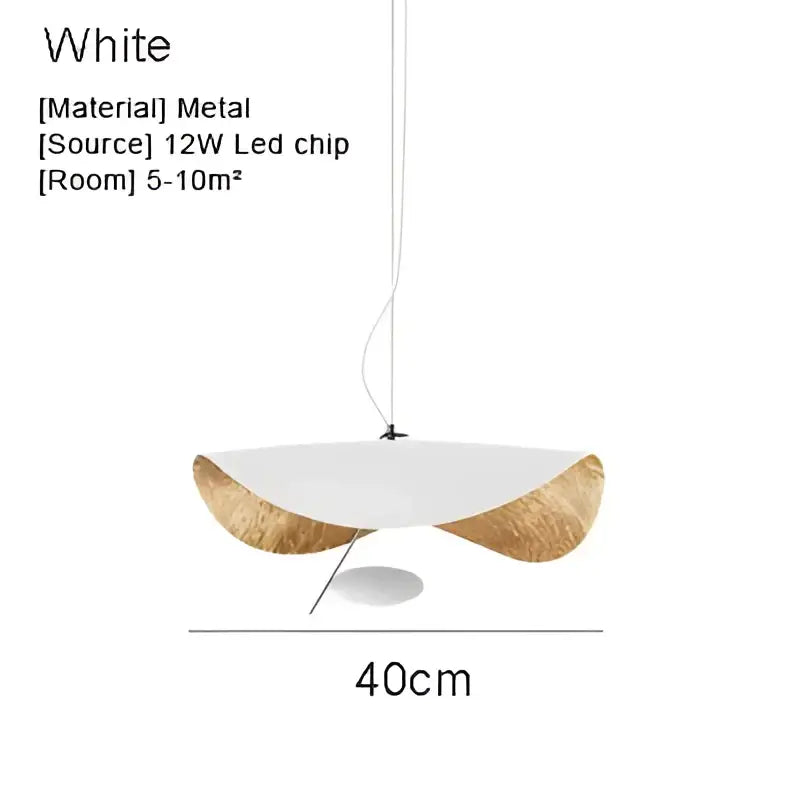 White Black Pendant Light