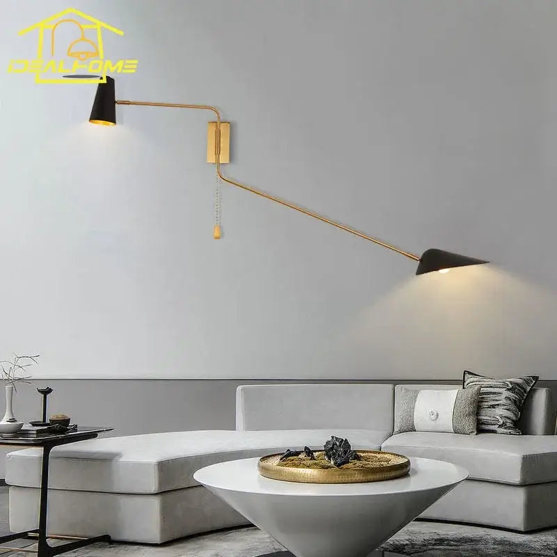 Black Gold Double Wall Sconce