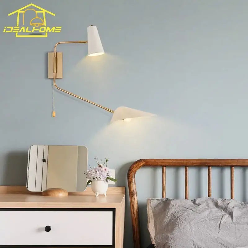Black Gold Double Wall Sconce