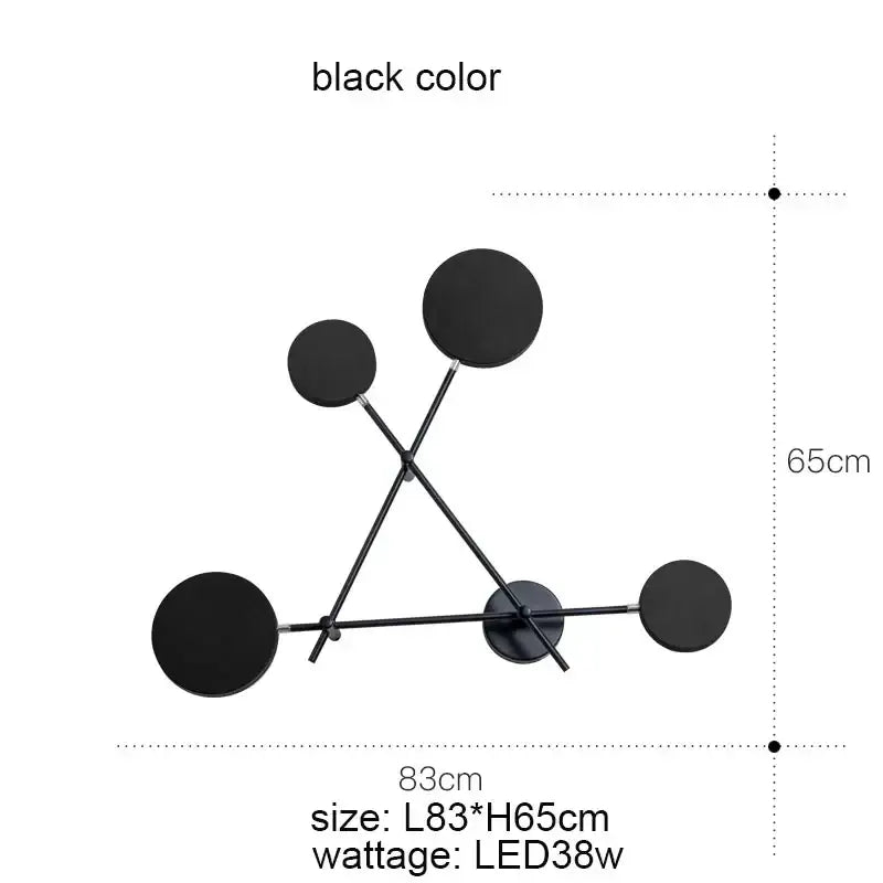 Black Gold Rotating Sconce