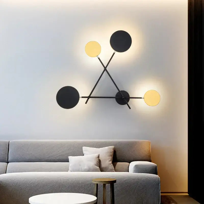 Black Gold Rotating Sconce