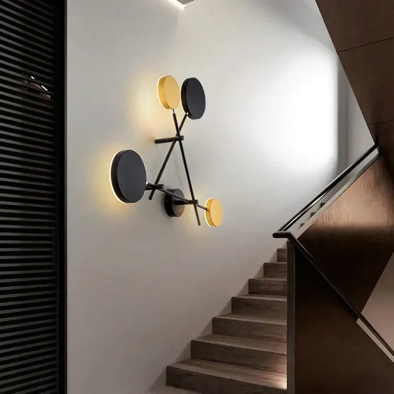 Black Gold Rotating Sconce