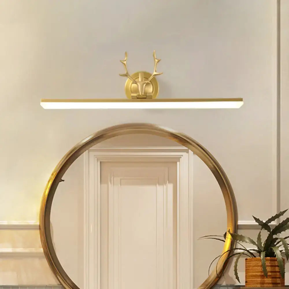 Black Gold Antler Light
