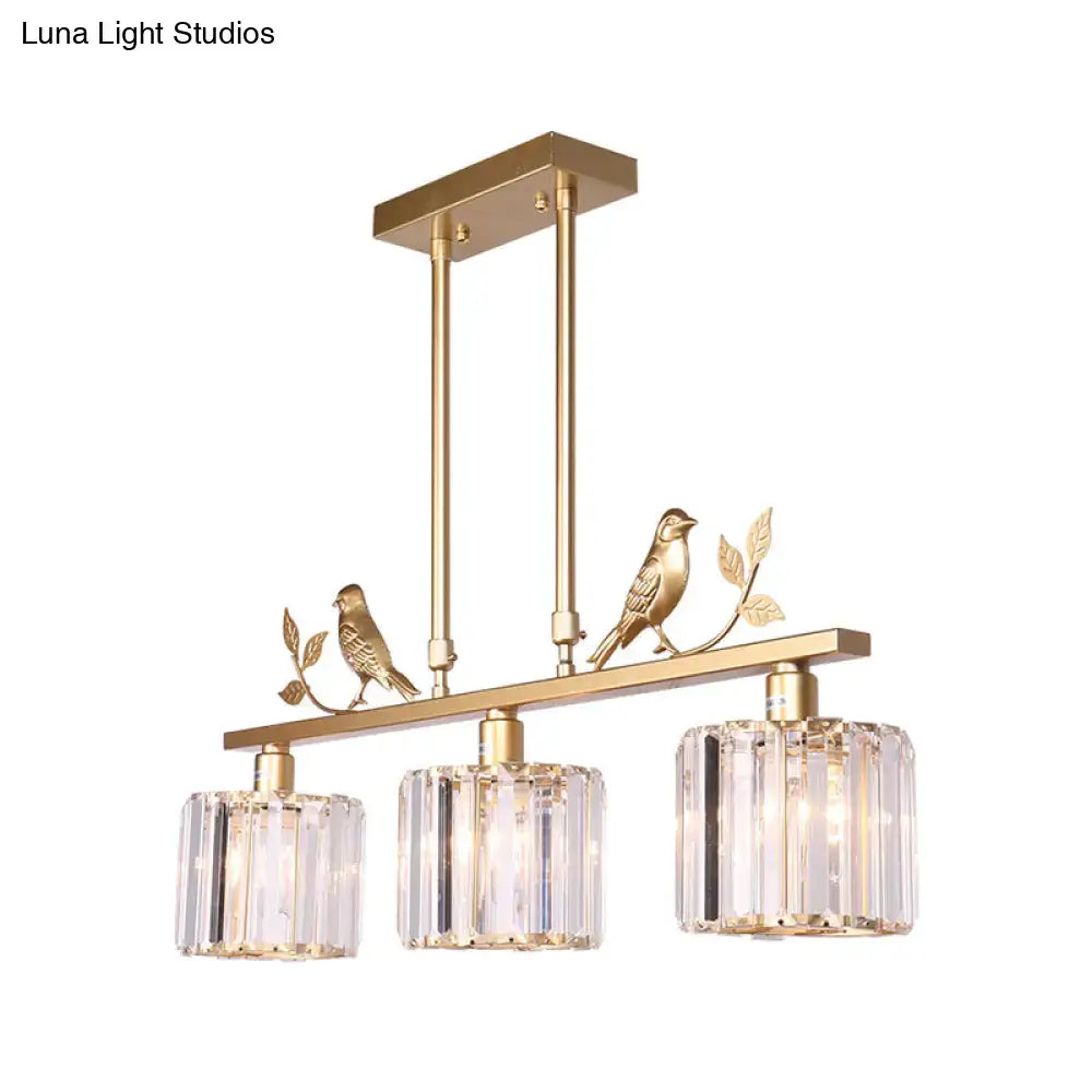 Crystal Drum Pendant Light